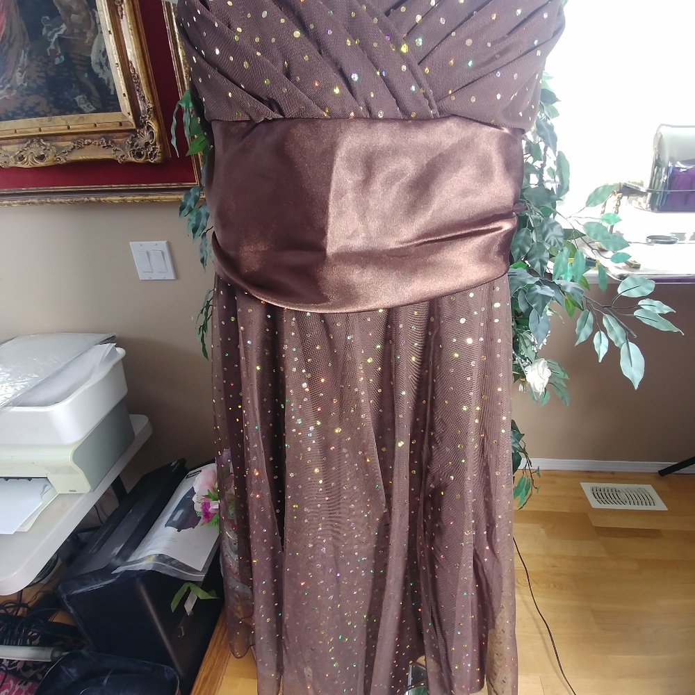 SEQUIN/TULE LIGHT AIRY DRESS BY JESSICA SZ L